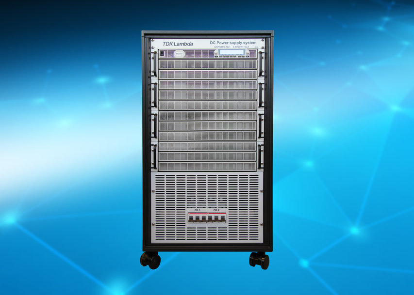 Configurable programmable power supply systems deliver 30kW, 45kW or 60kW in a portable 20U high 19” rack cabinet